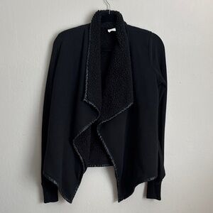 Abercrombie and Fitch Open Front Cardigan with Sherpa Lining size small